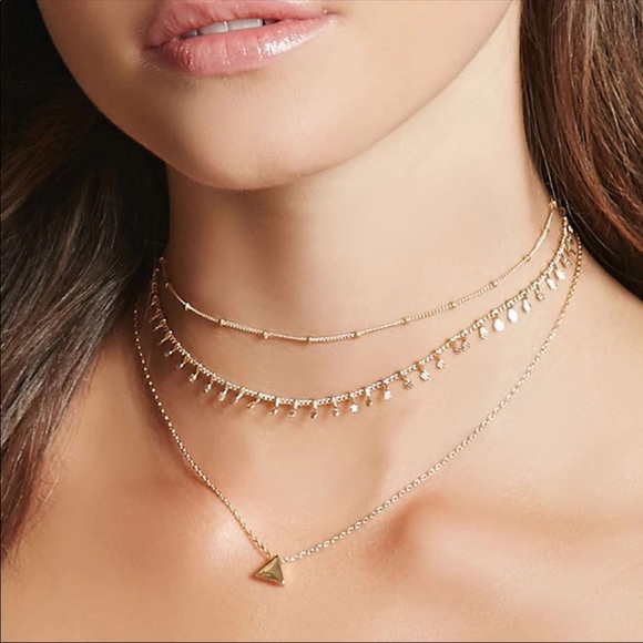 Jewelry - • Lena • Layered Geometric Necklace
